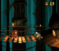 une photo d'Ã©cran de Donkey Kong Country sur Nintendo Super Nes